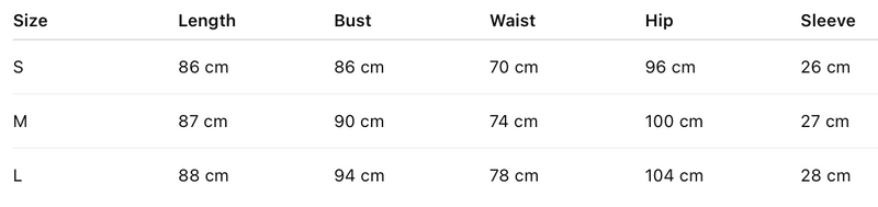 Size guide