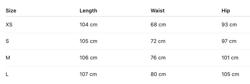 Size guide