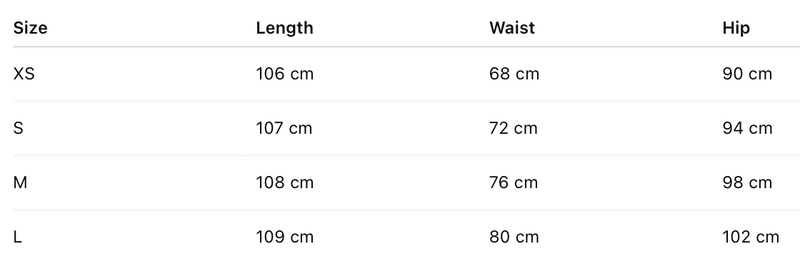 Size guide