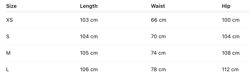 Size guide