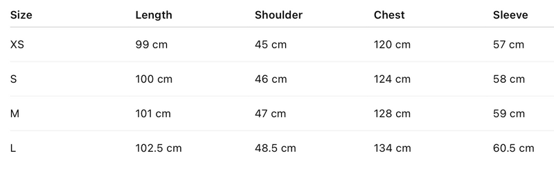 Size guide