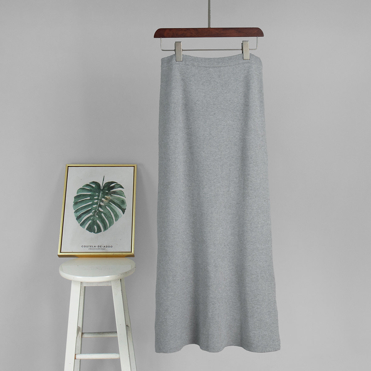 Turtleneck Knit Sweater & Skirt Set