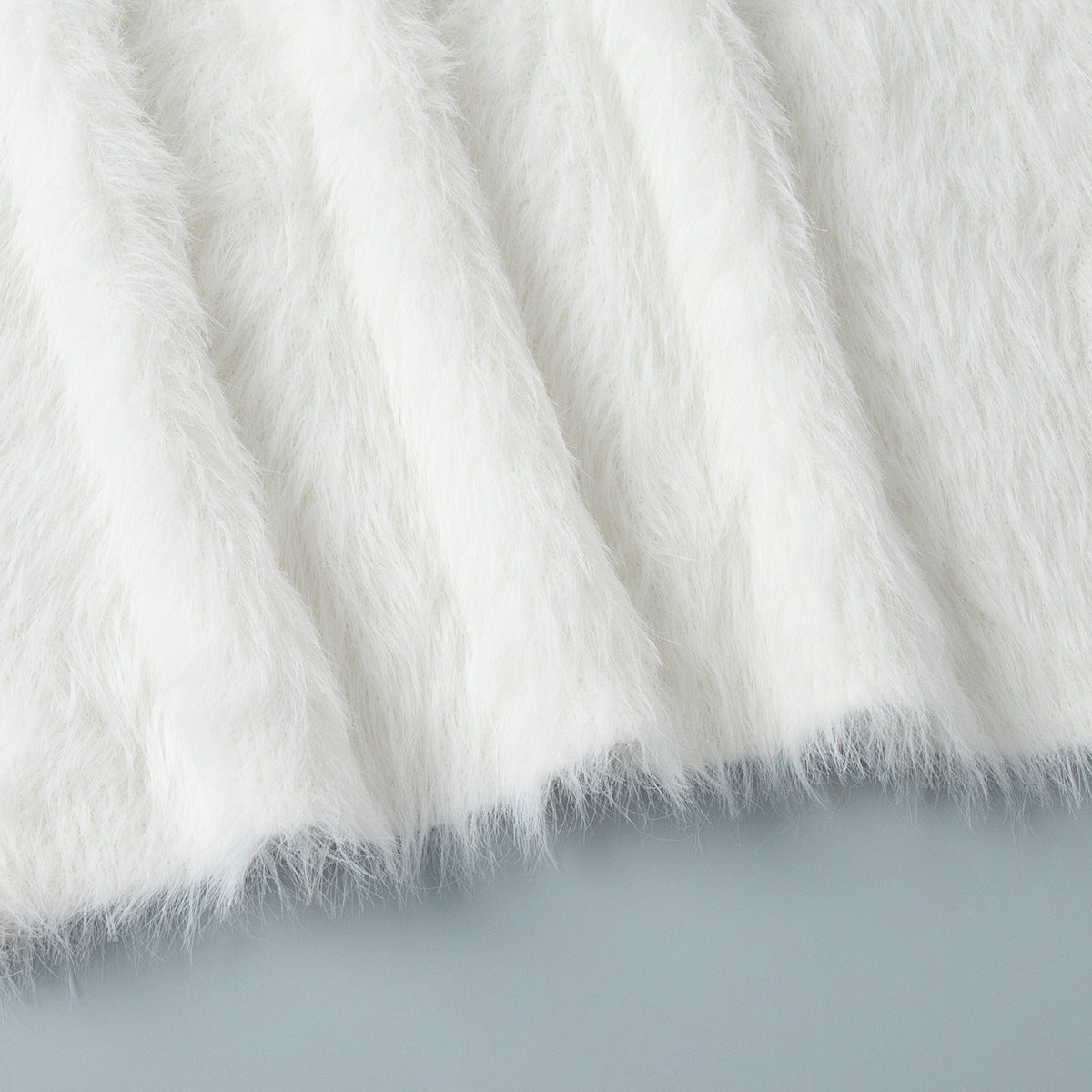 Fuzzy Knit Sweater & Skirt Set