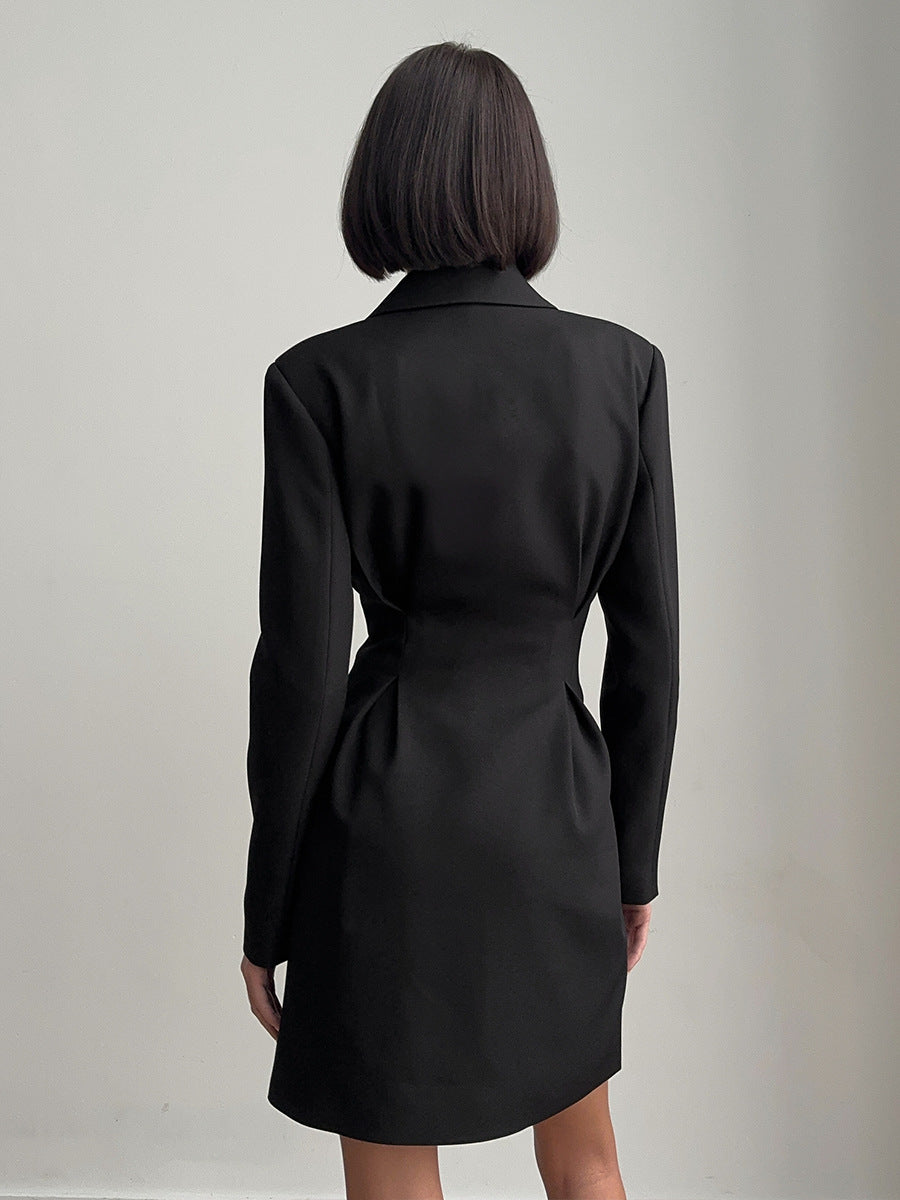 Double-Breasted Blazer Mini Dress