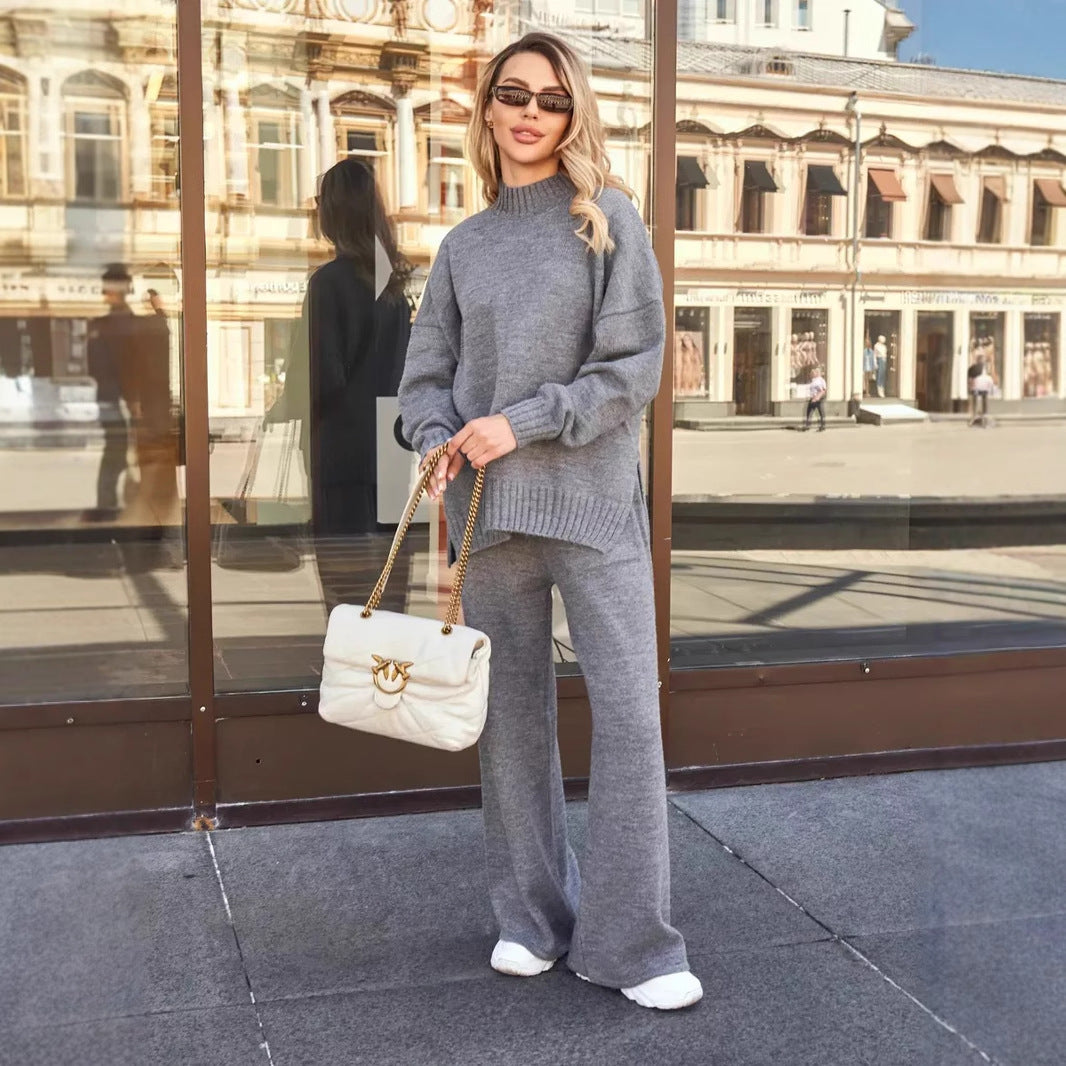 Knit Mock Neck Lounge Set
