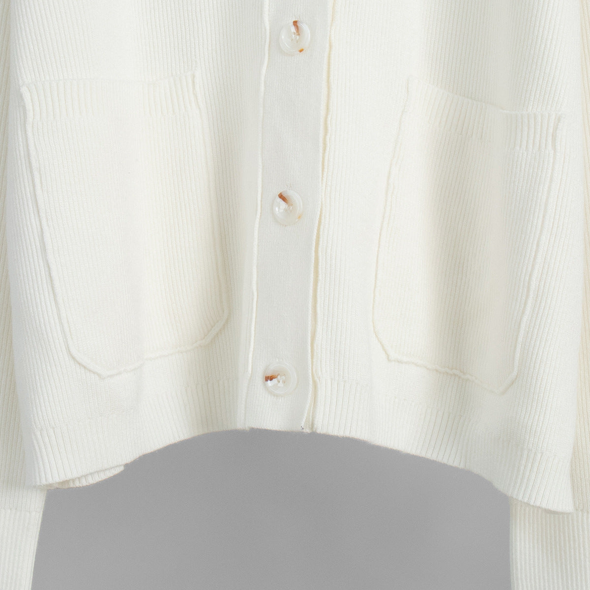 Loose Knit Button Cardigan