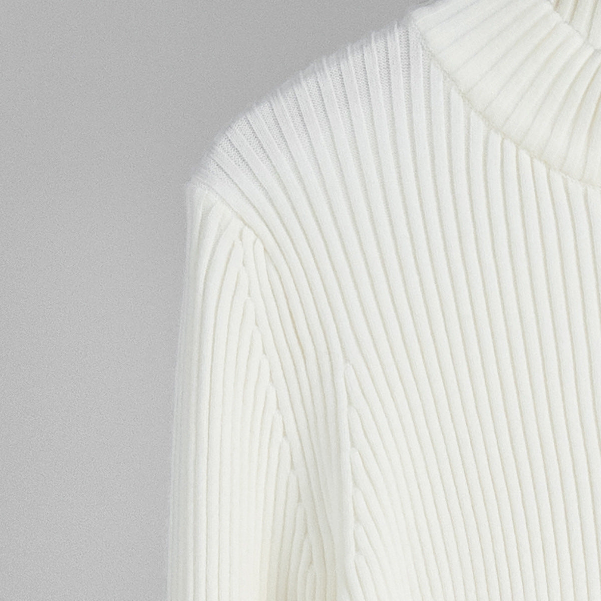 Ribbed Zip-Up Knit Top