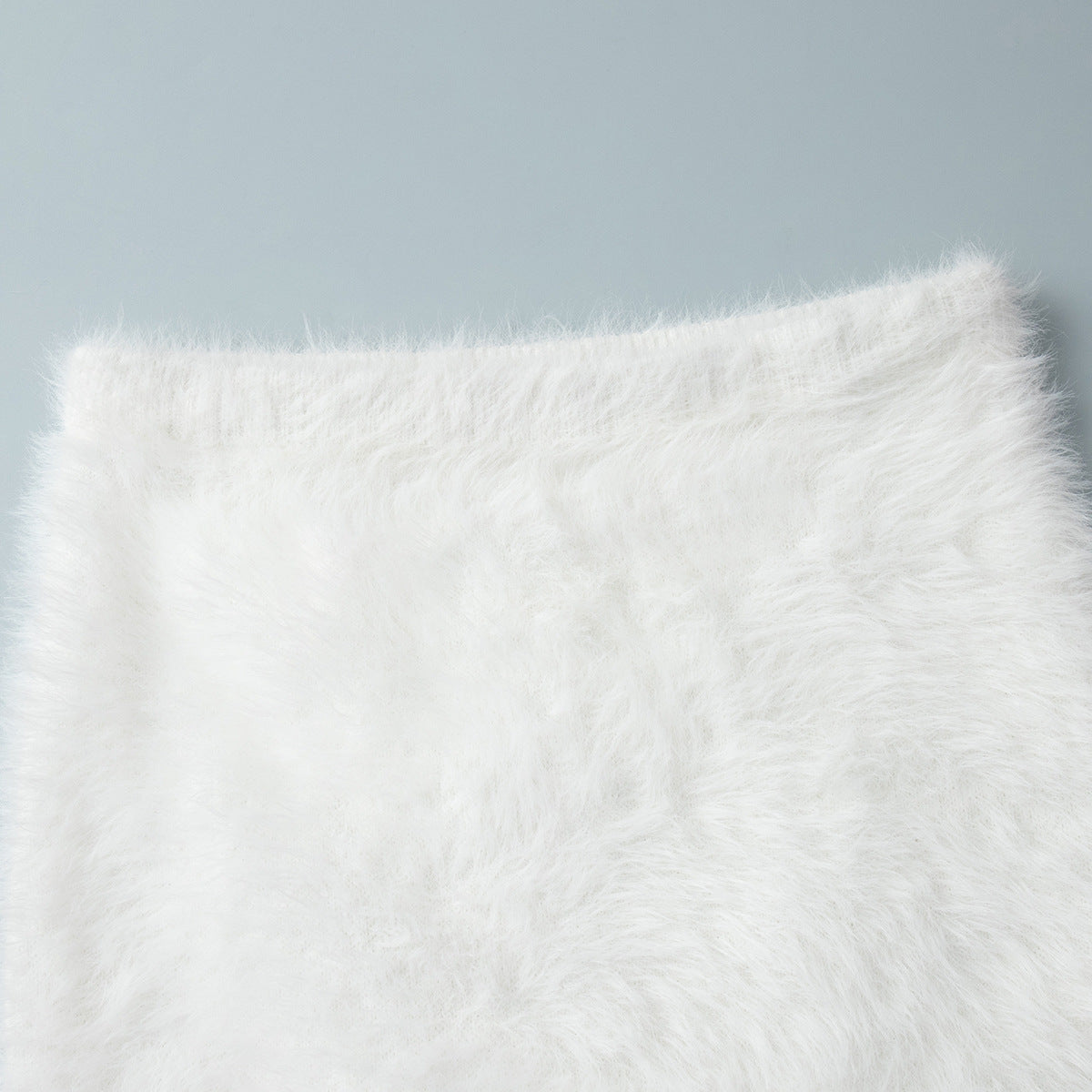 Fuzzy Knit Sweater & Skirt Set