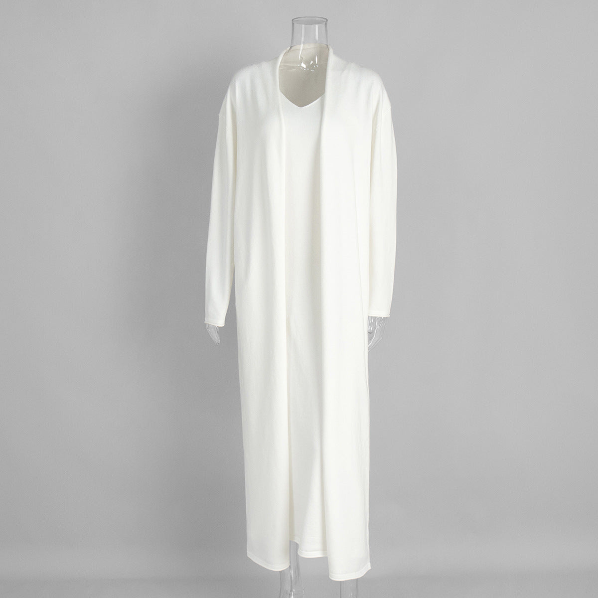 Knitted Maxi Dress & Longline Cardigan Set