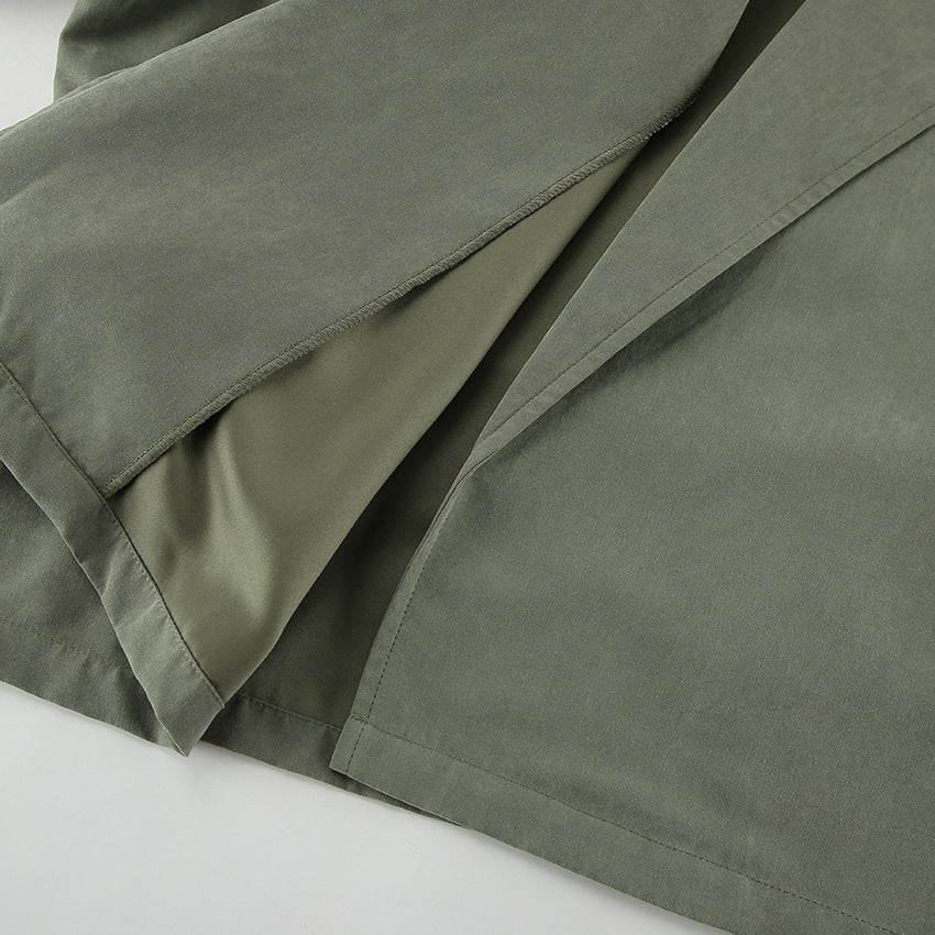 Belted Collared Trench Jacket