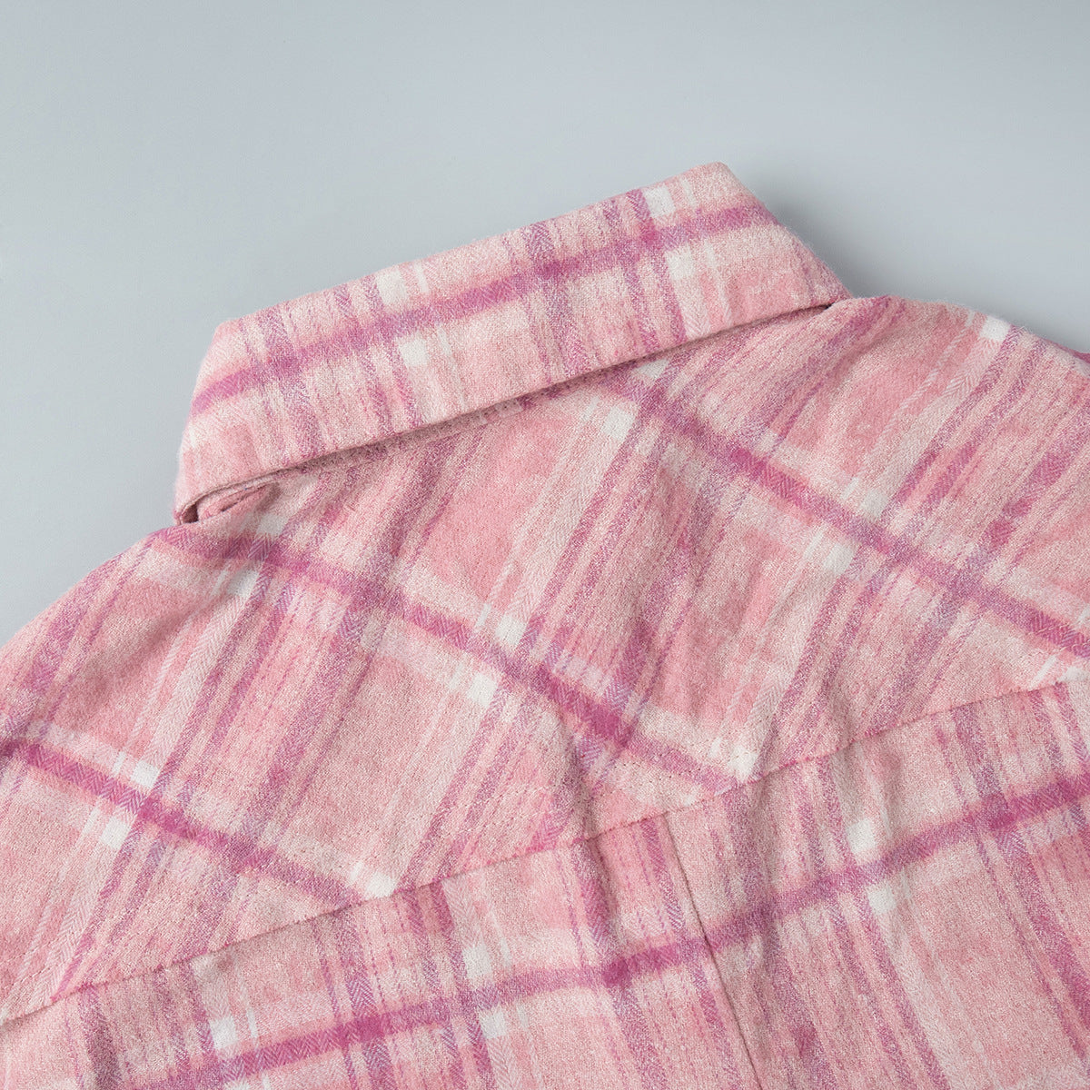 Plaid Oversized Button-Up Shirt