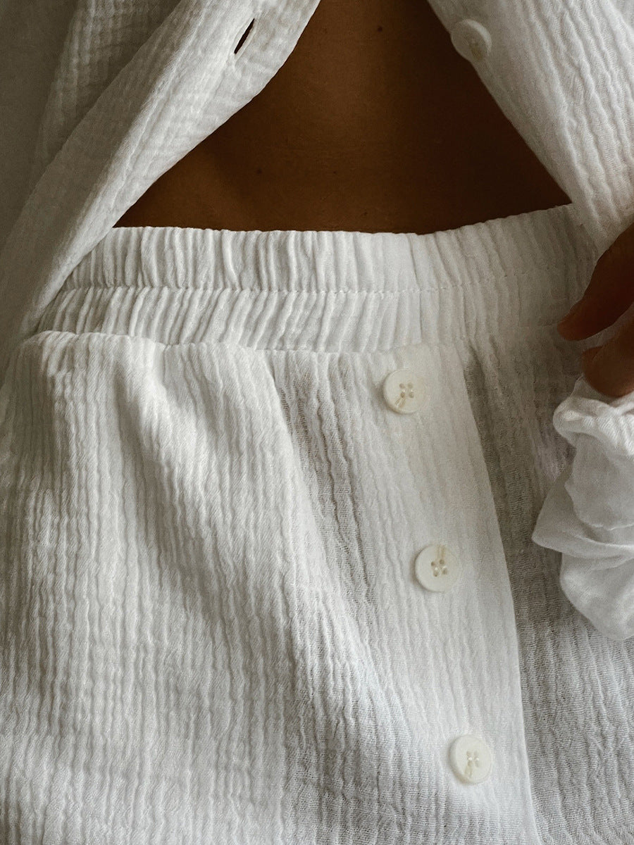 Cotton Textured Lounge Set