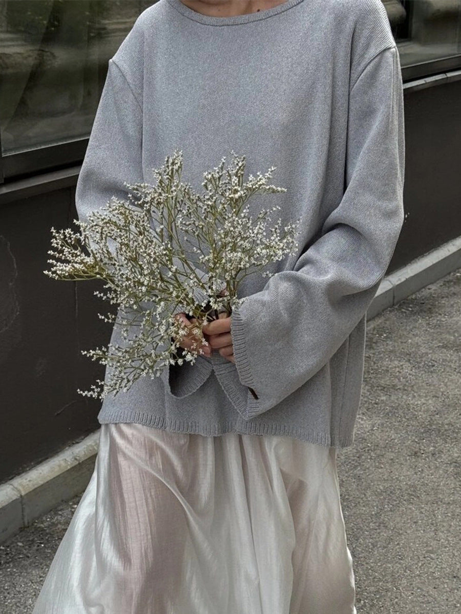 Open Back Knit Pullover