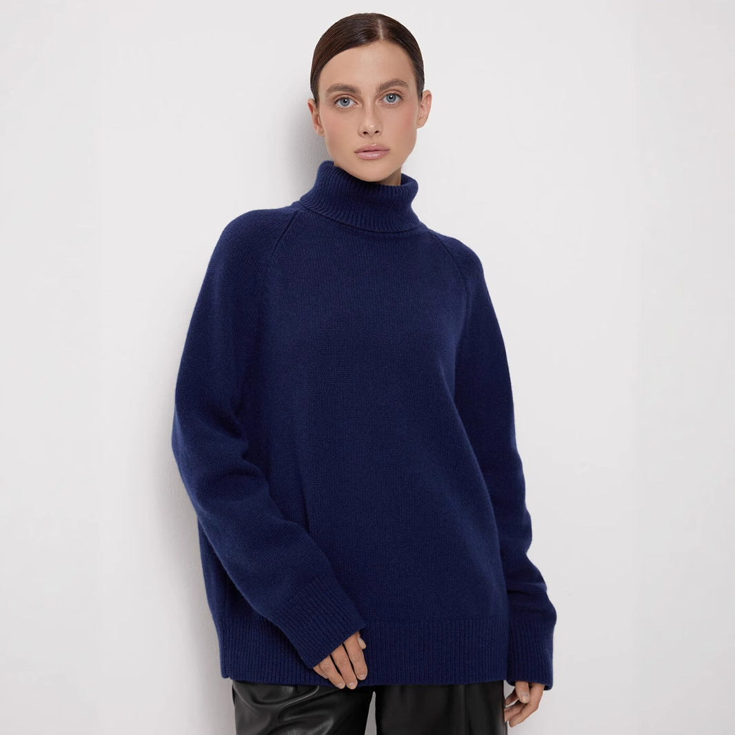 High Neck Knit Pullover