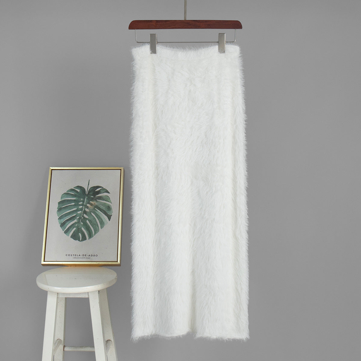 Fuzzy Knit Sweater & Skirt Set