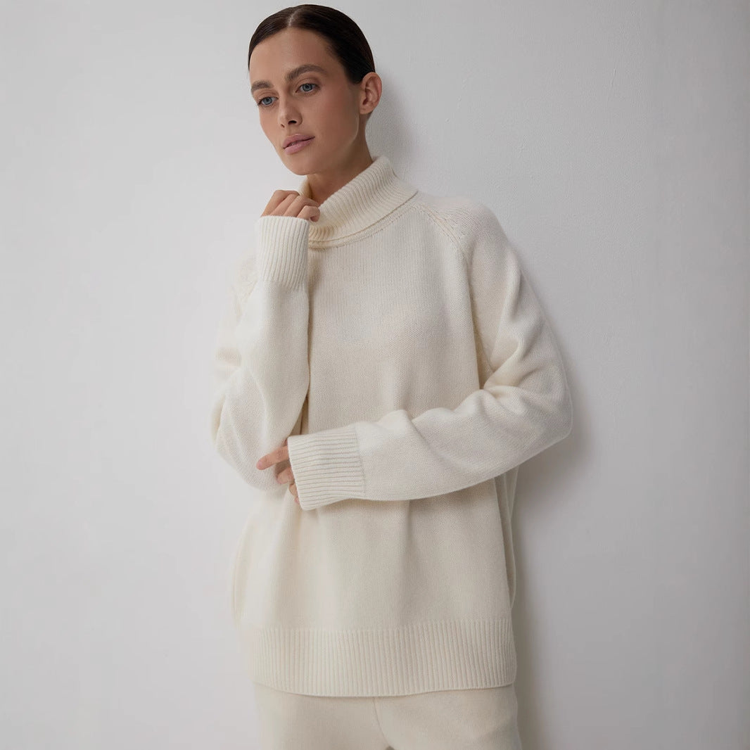 High Neck Knit Pullover