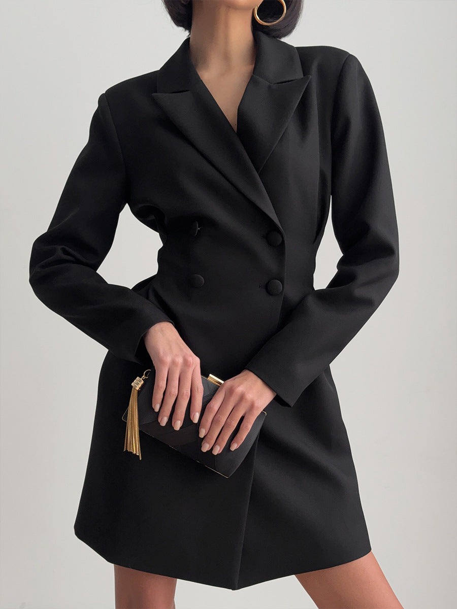 Double-Breasted Blazer Mini Dress