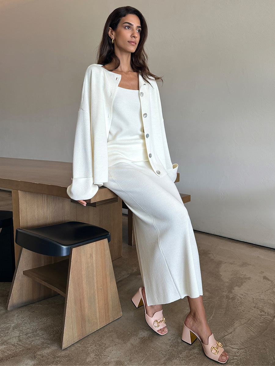 Knit Three Piece Set