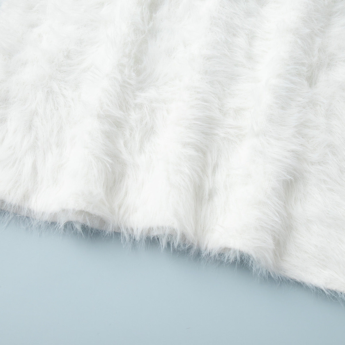 Faux Fur Knit Midi Skirt