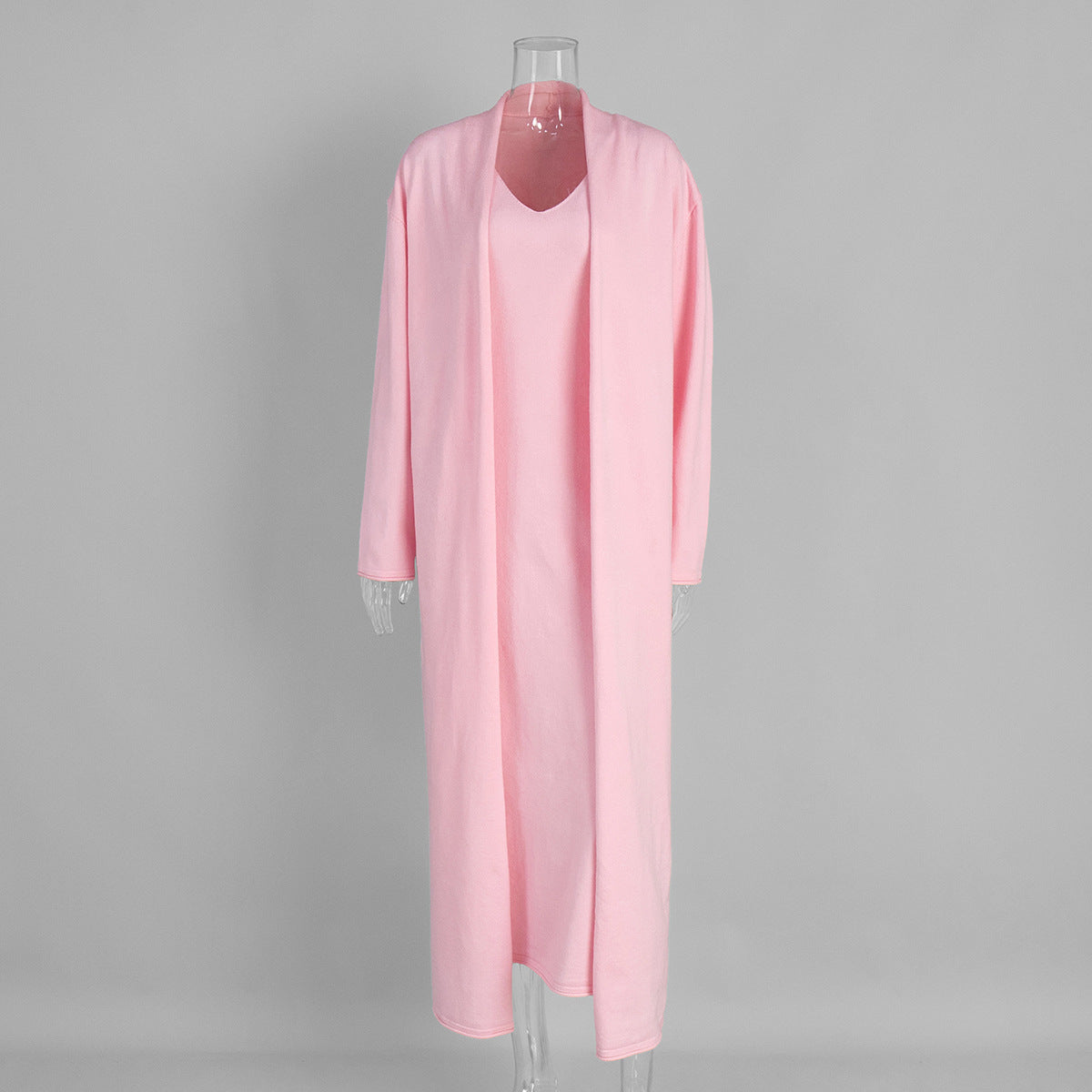 Knitted Maxi Dress & Longline Cardigan Set