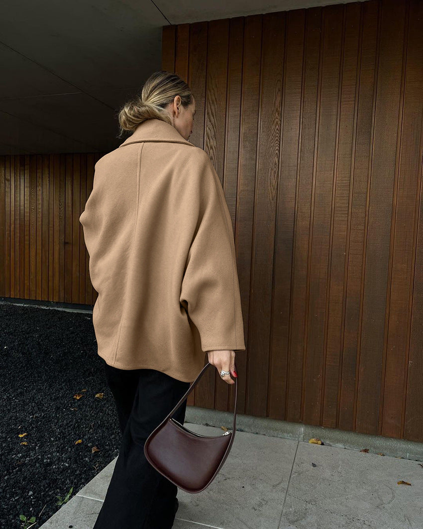 Oversized Wool Blend Coat