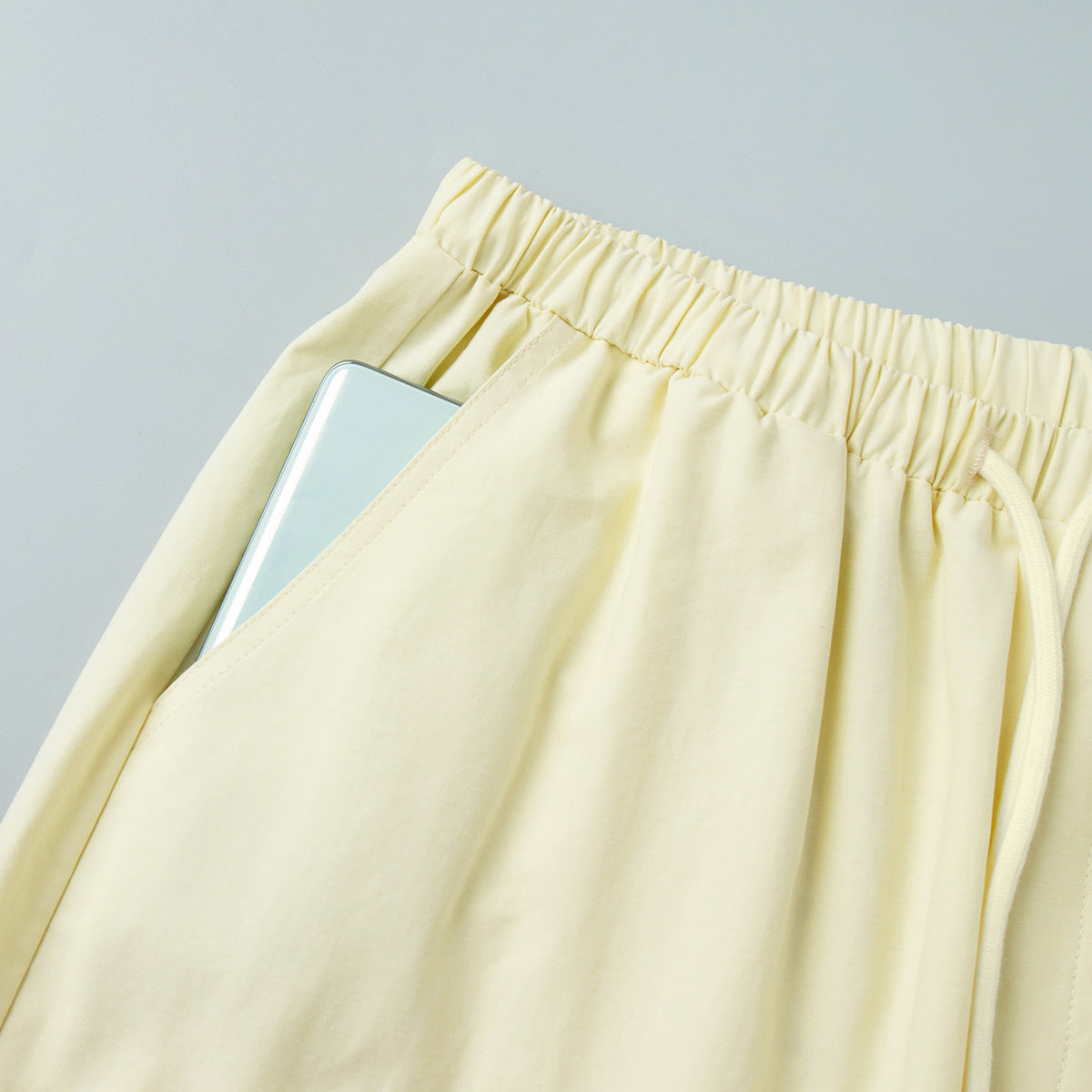 Low Waist Drawstring Cotton Pants