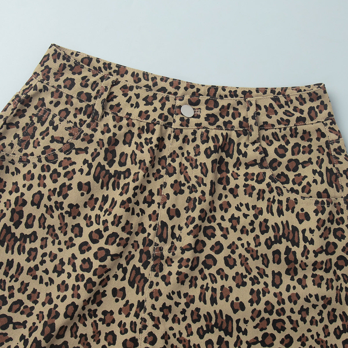 Leopard Bermuda Shorts