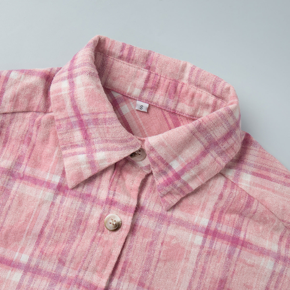 Plaid Oversized Button-Up Shirt