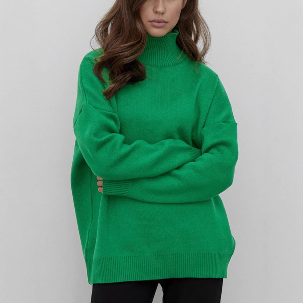 Mock Neck Knit Sweater