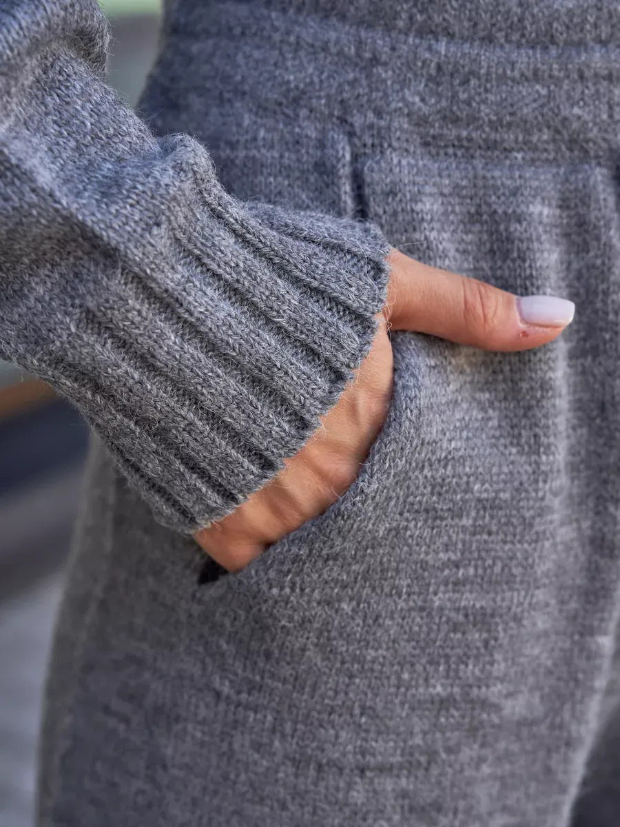 Knit Mock Neck Lounge Set
