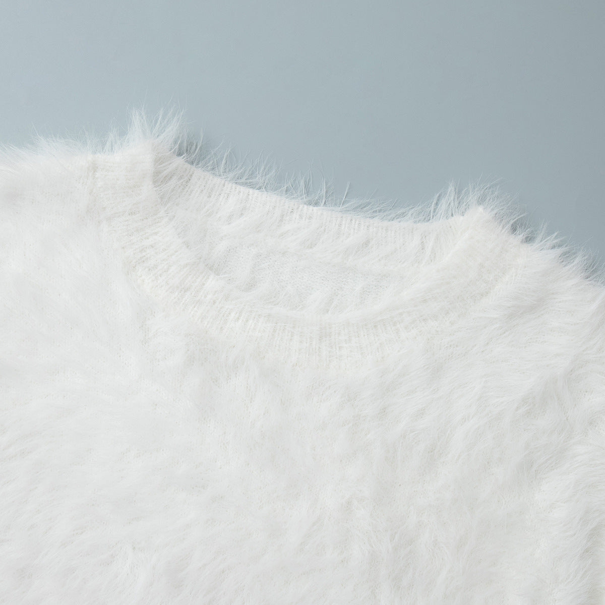Fuzzy Knit Sweater & Skirt Set