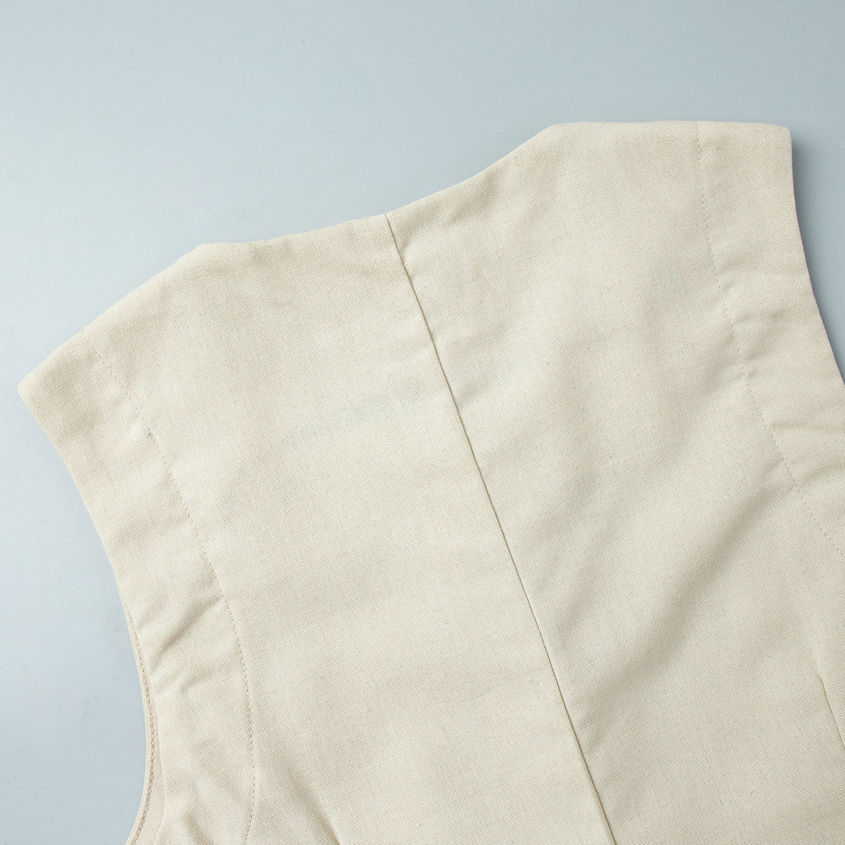 Linen Buttoned Two Piece Set