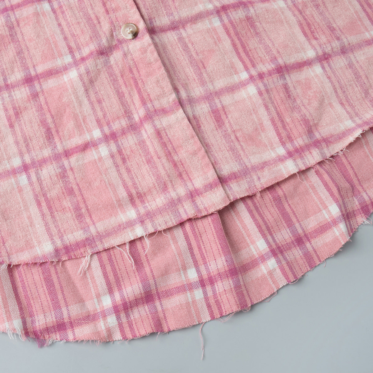 Plaid Oversized Button-Up Shirt