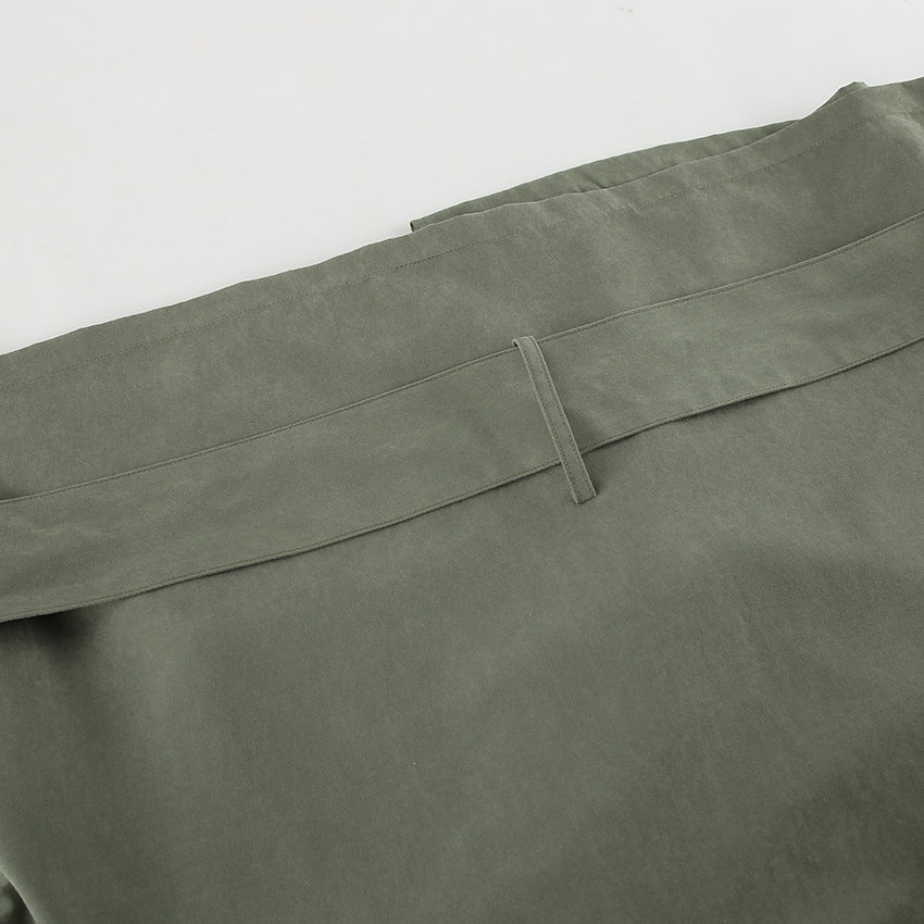 Belted Collared Trench Jacket