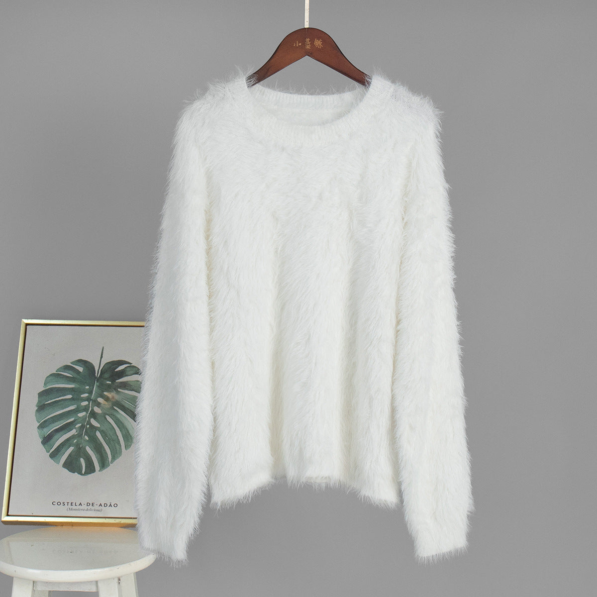 Fuzzy Knit Sweater & Skirt Set