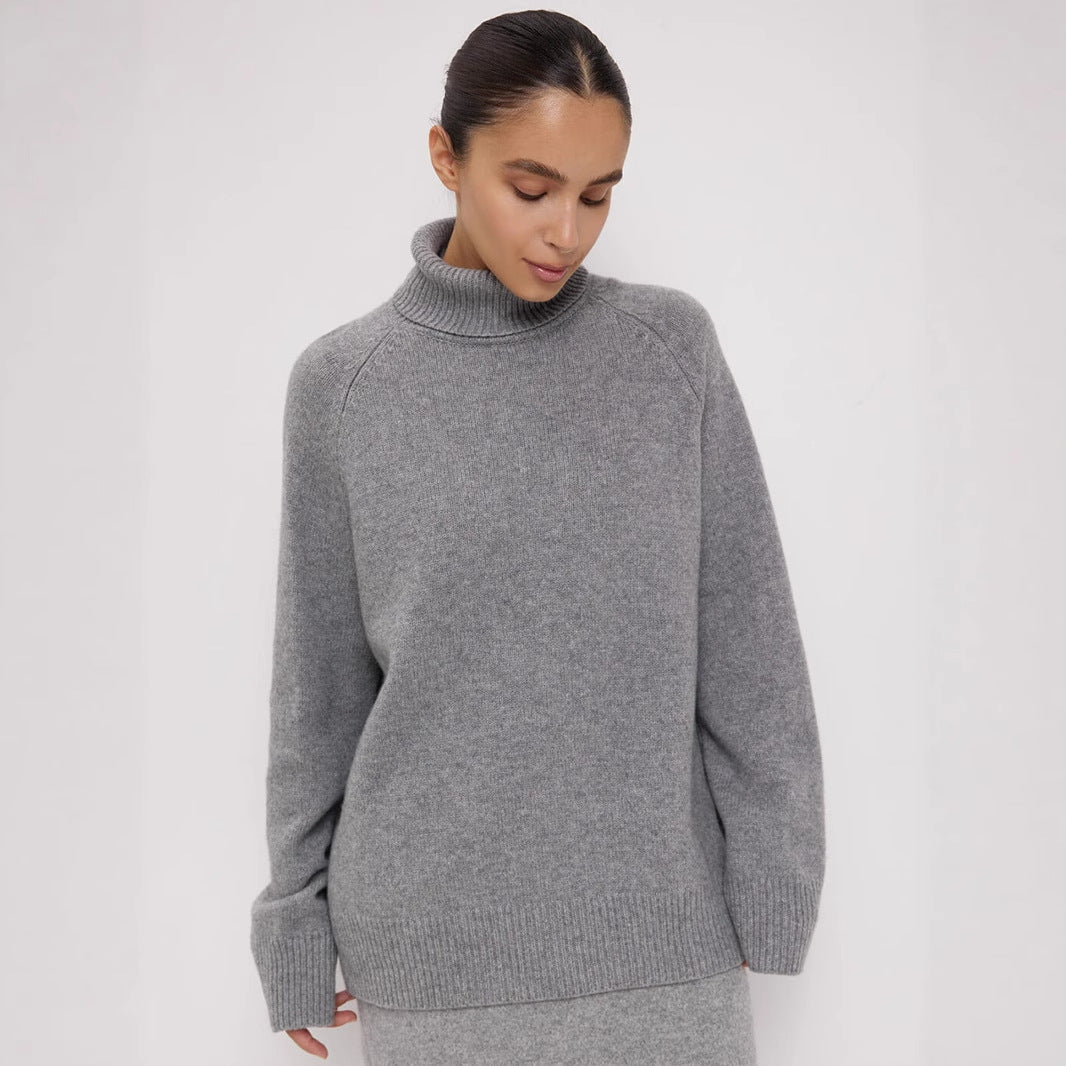 High Neck Knit Pullover