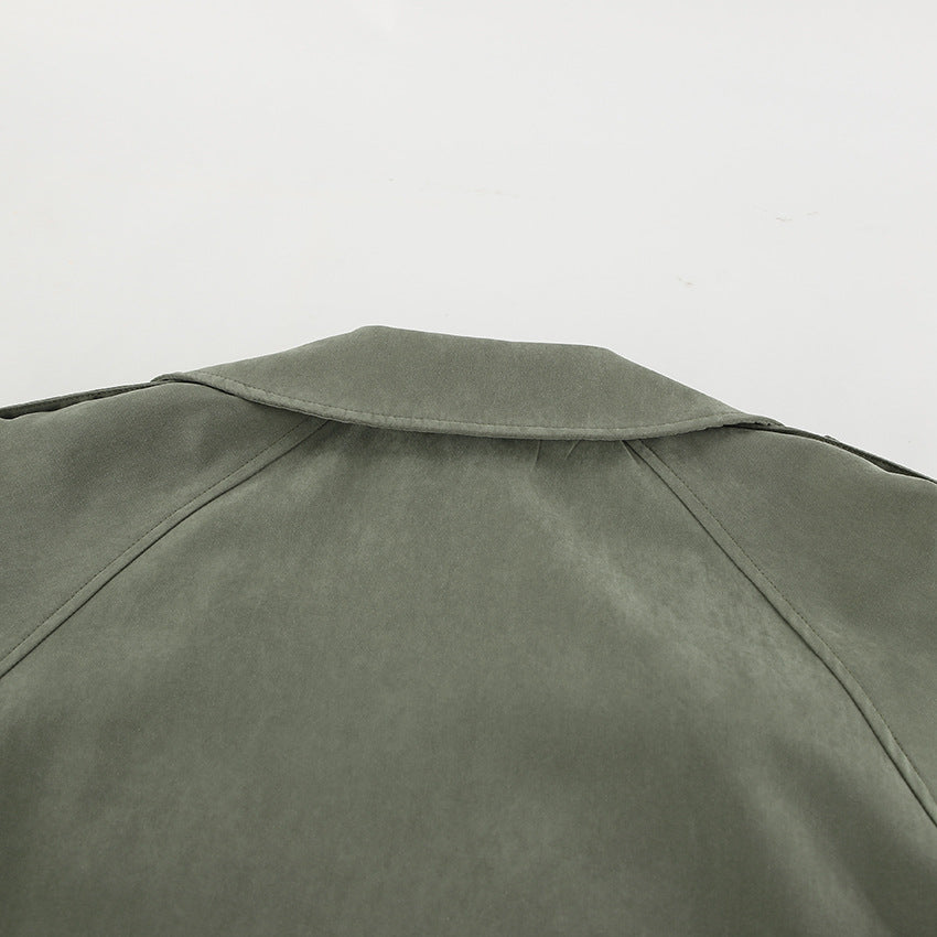 Belted Collared Trench Jacket