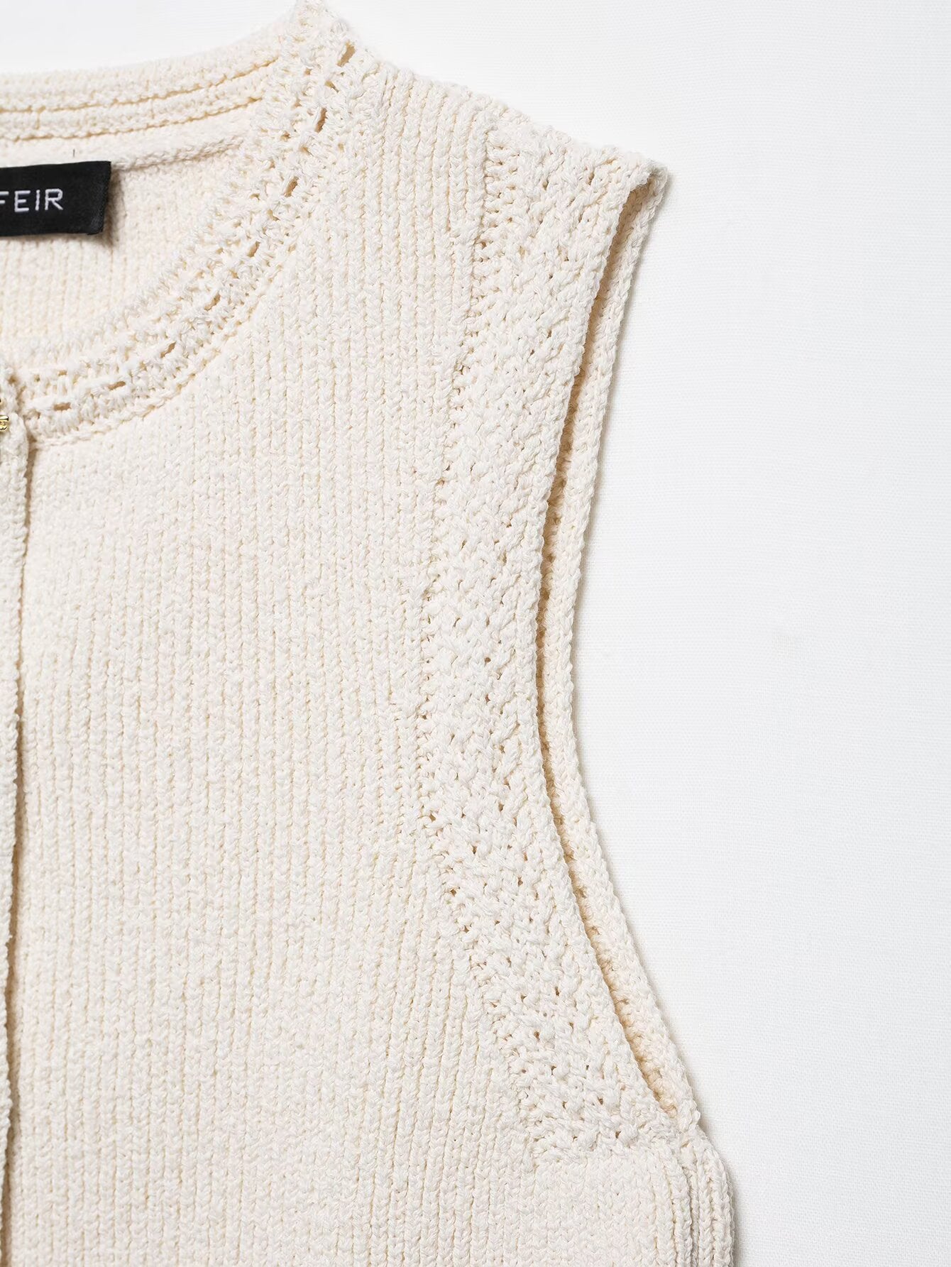 Gold Button Knit Vest