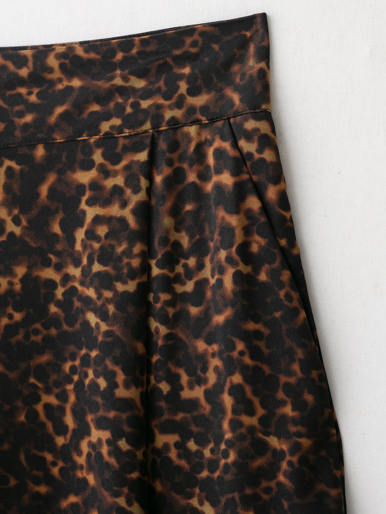 Animal Print Wide Leg Pants