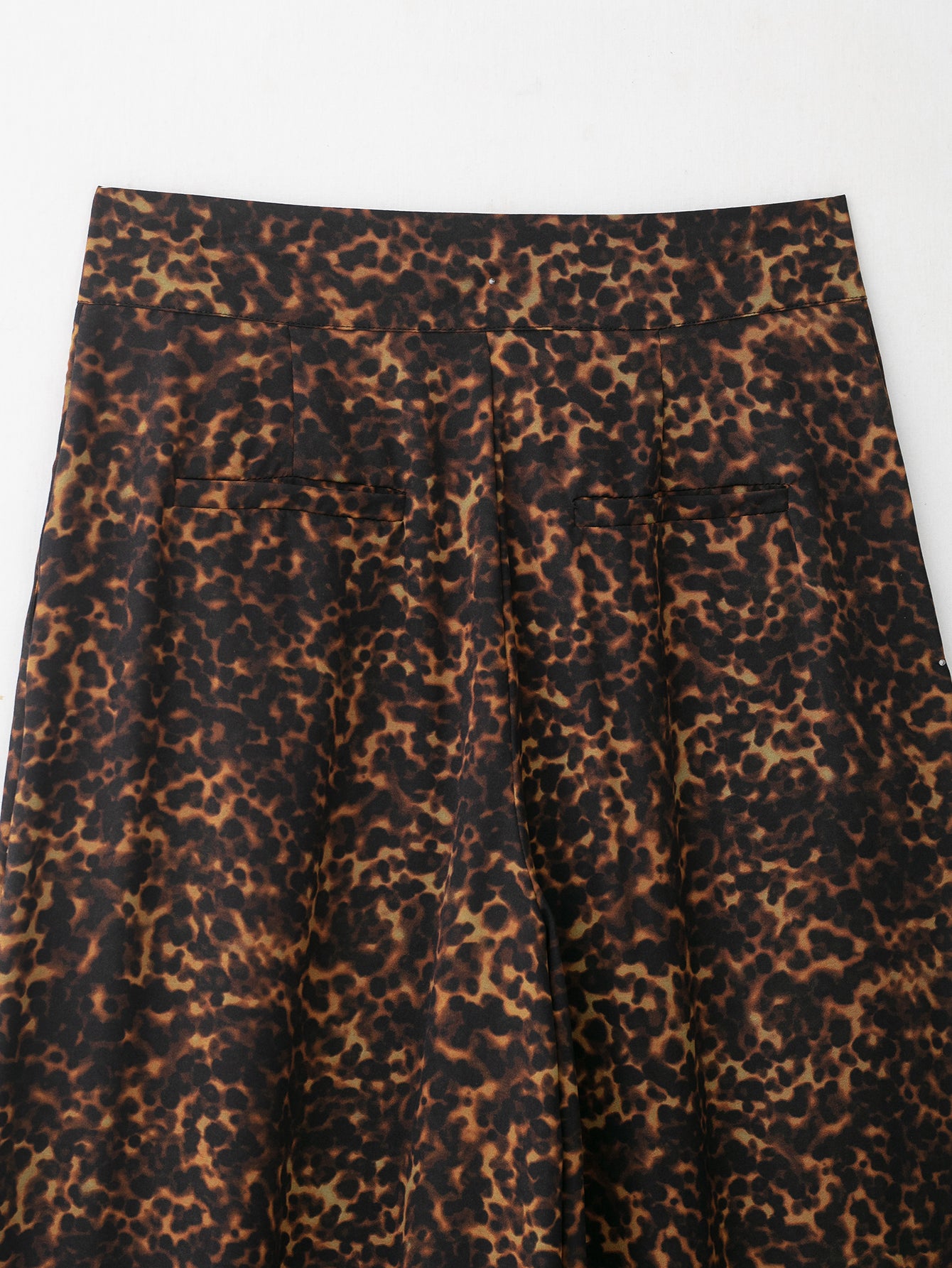 Animal Print Wide Leg Pants