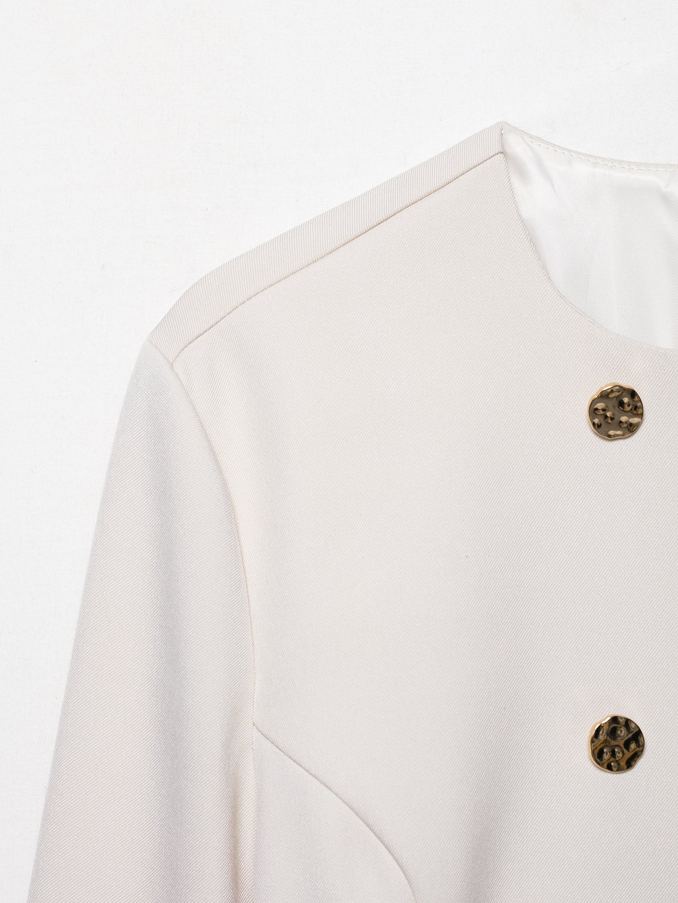 Double-Breasted Cropped Blazer