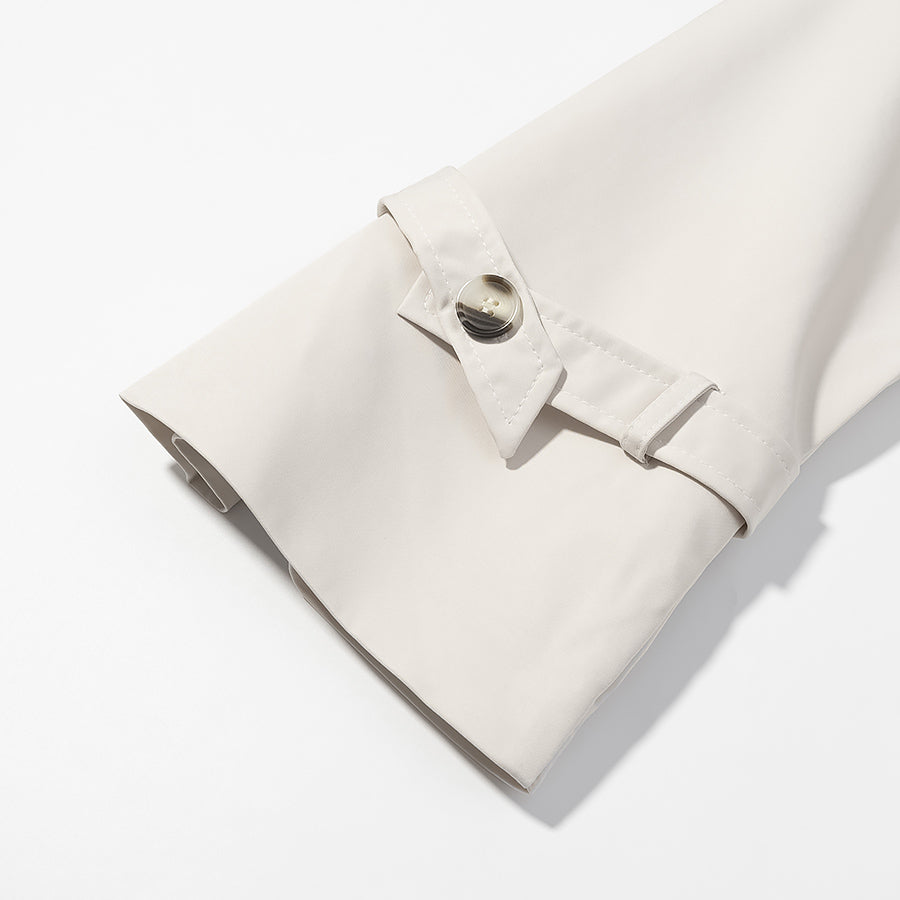 Double Breasted Long Trench Coat