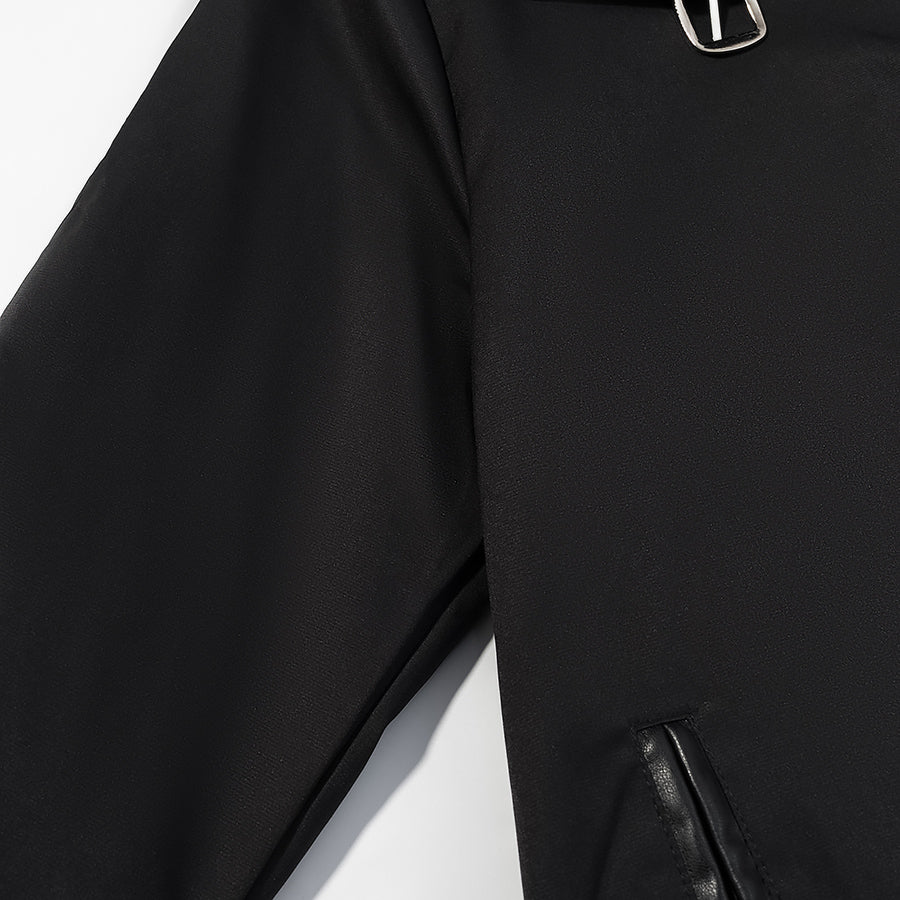 Stand Collar Long Trench Coat