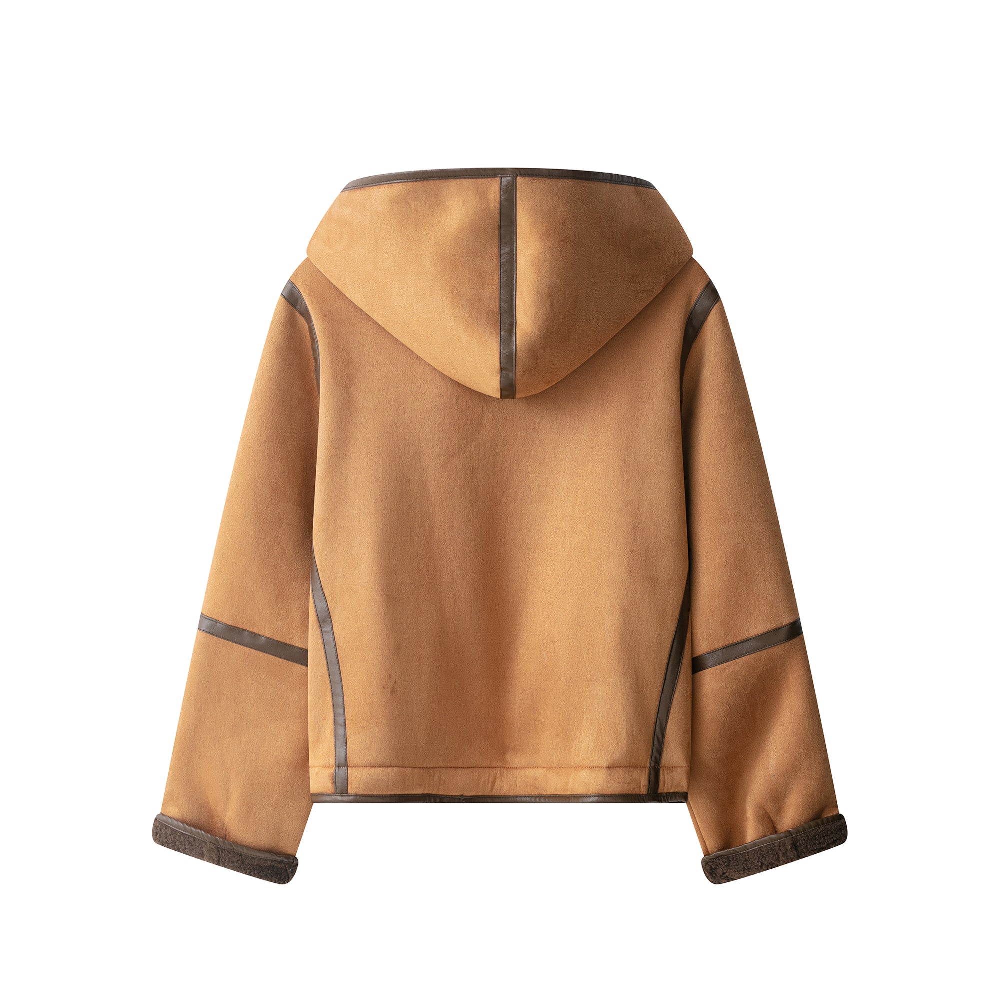 Faux Shearling Hooded Jacket