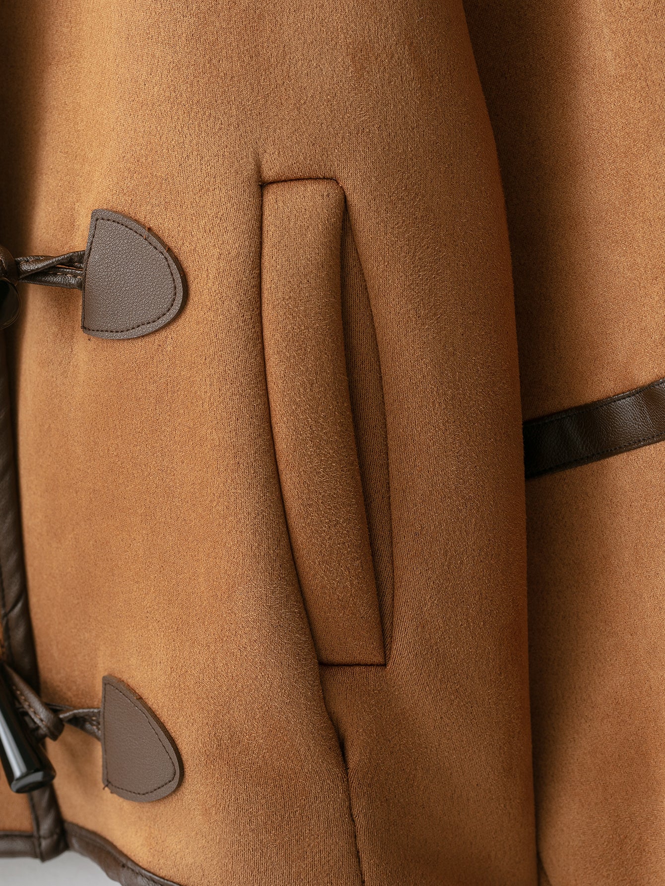 Faux Shearling Hooded Jacket