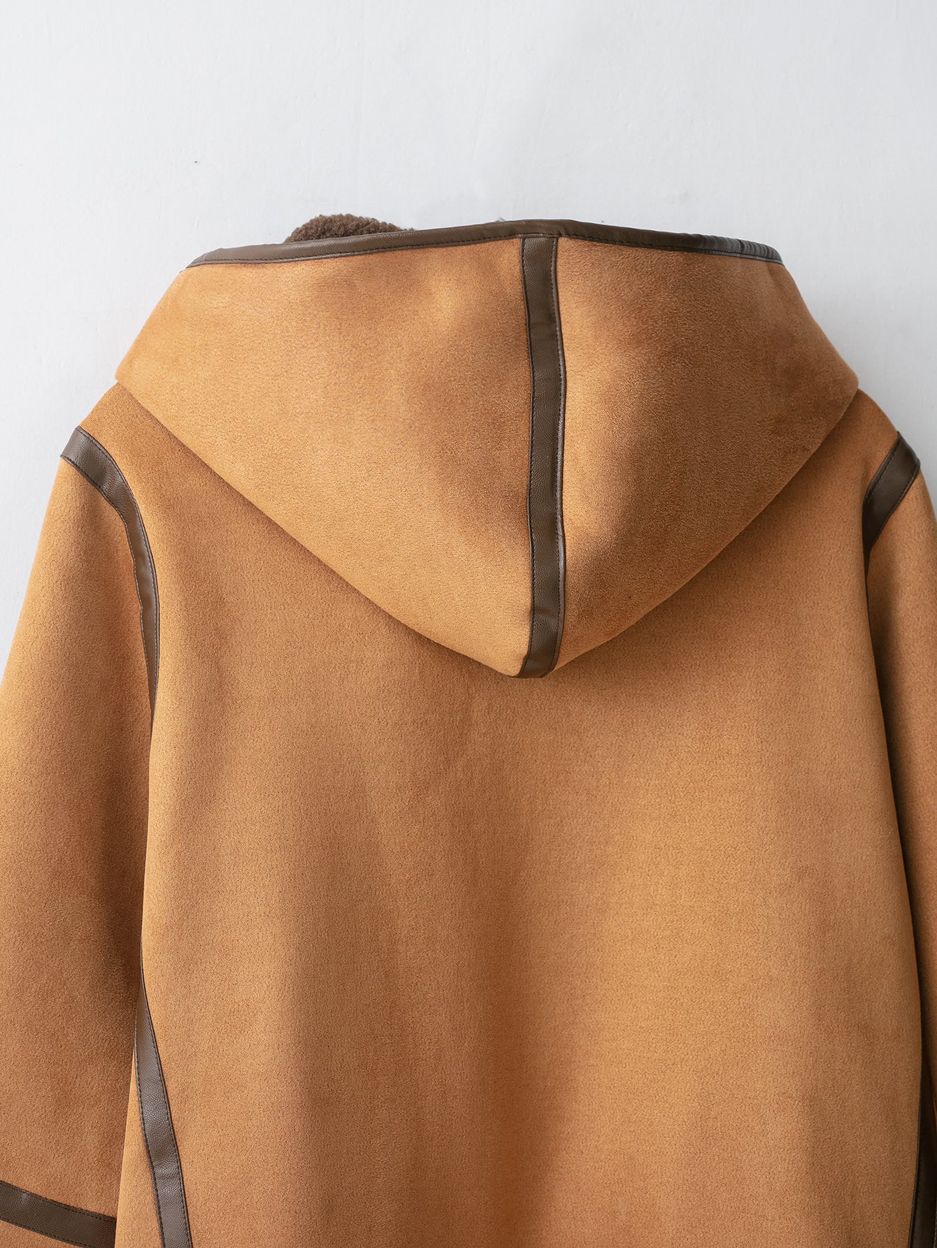 Faux Shearling Hooded Jacket