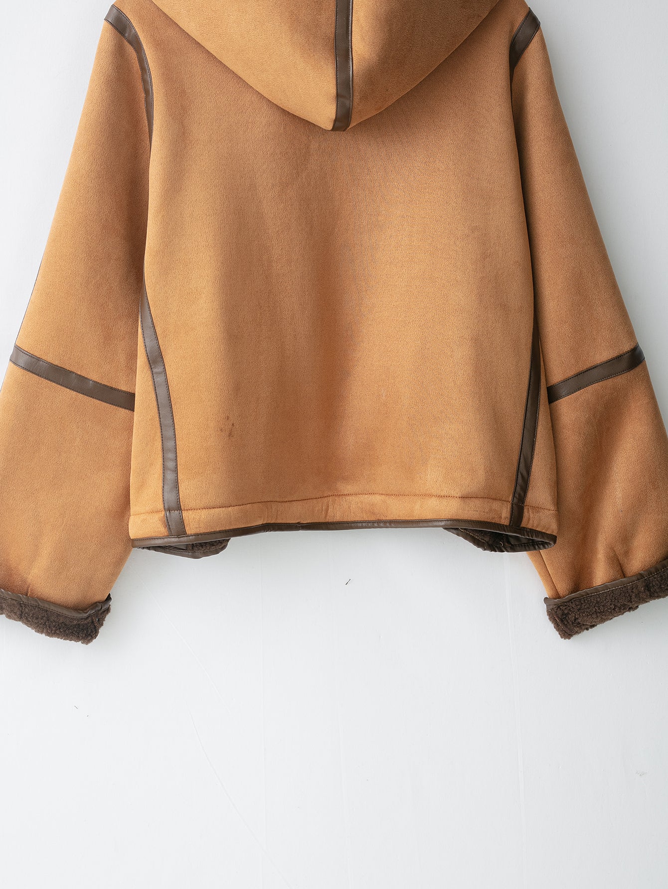 Faux Shearling Hooded Jacket