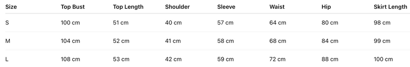 Size guide