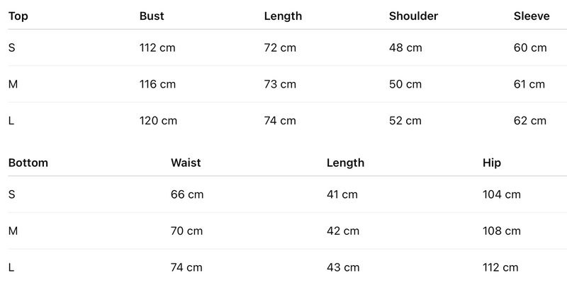 Size guide