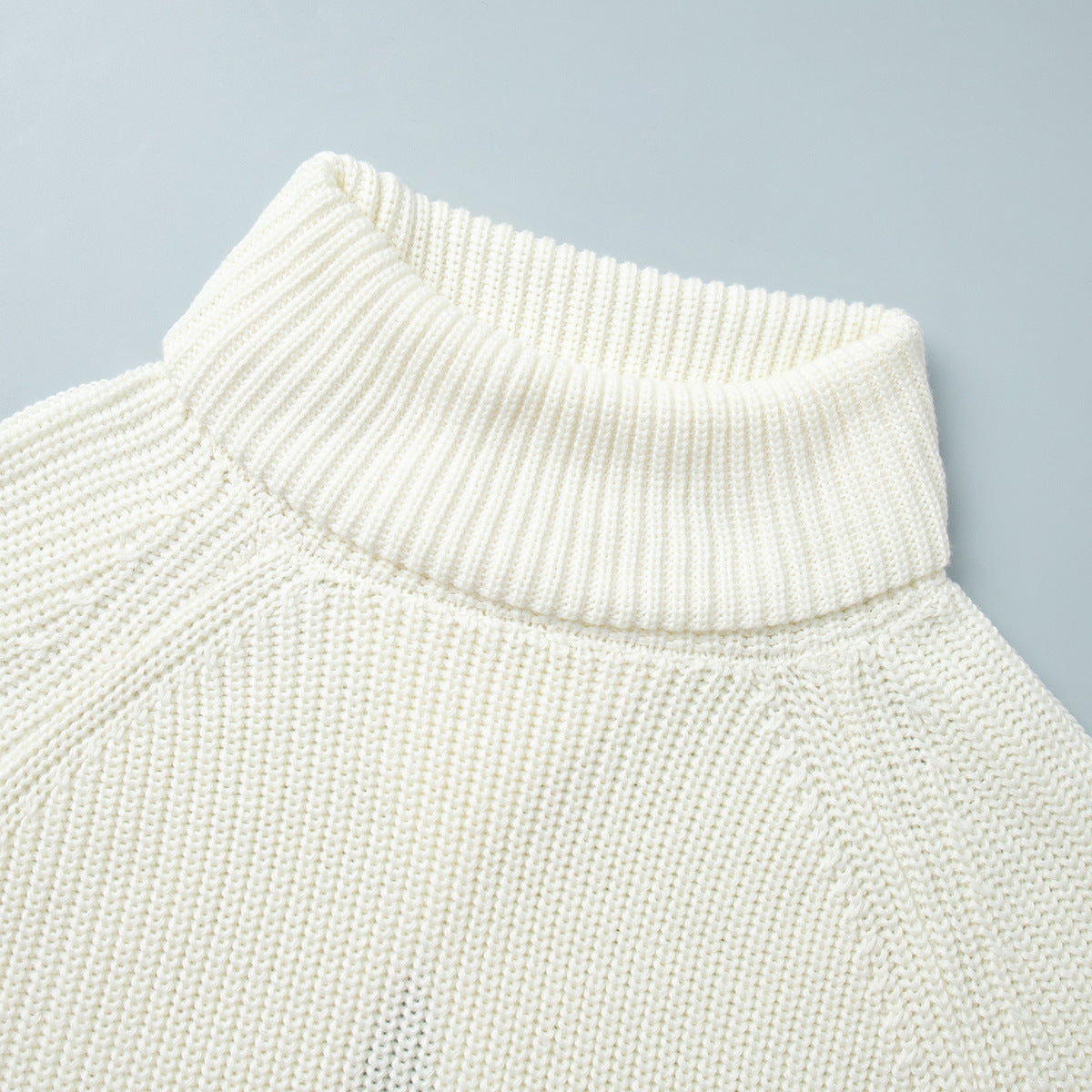Open Back Turtleneck Sweater